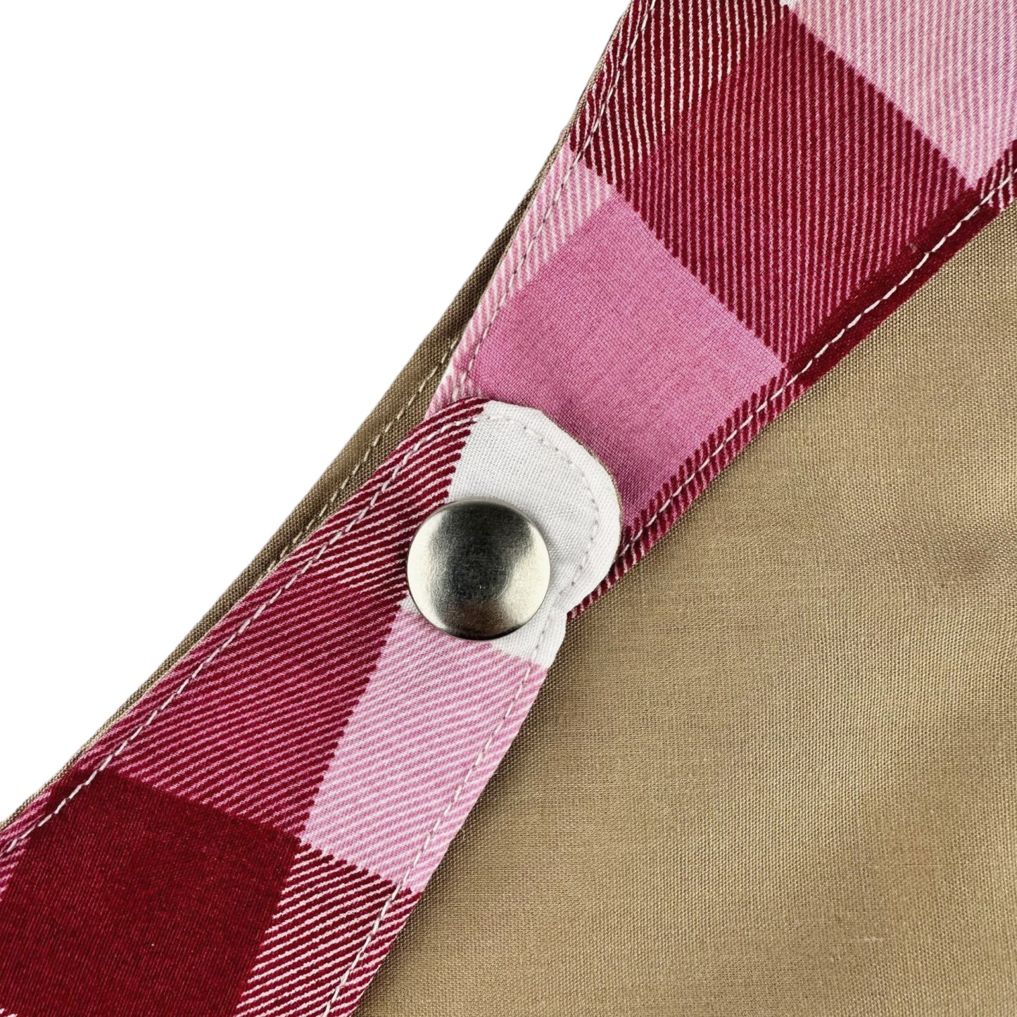 Match coquette San Valentín cuadros rojos y rosa