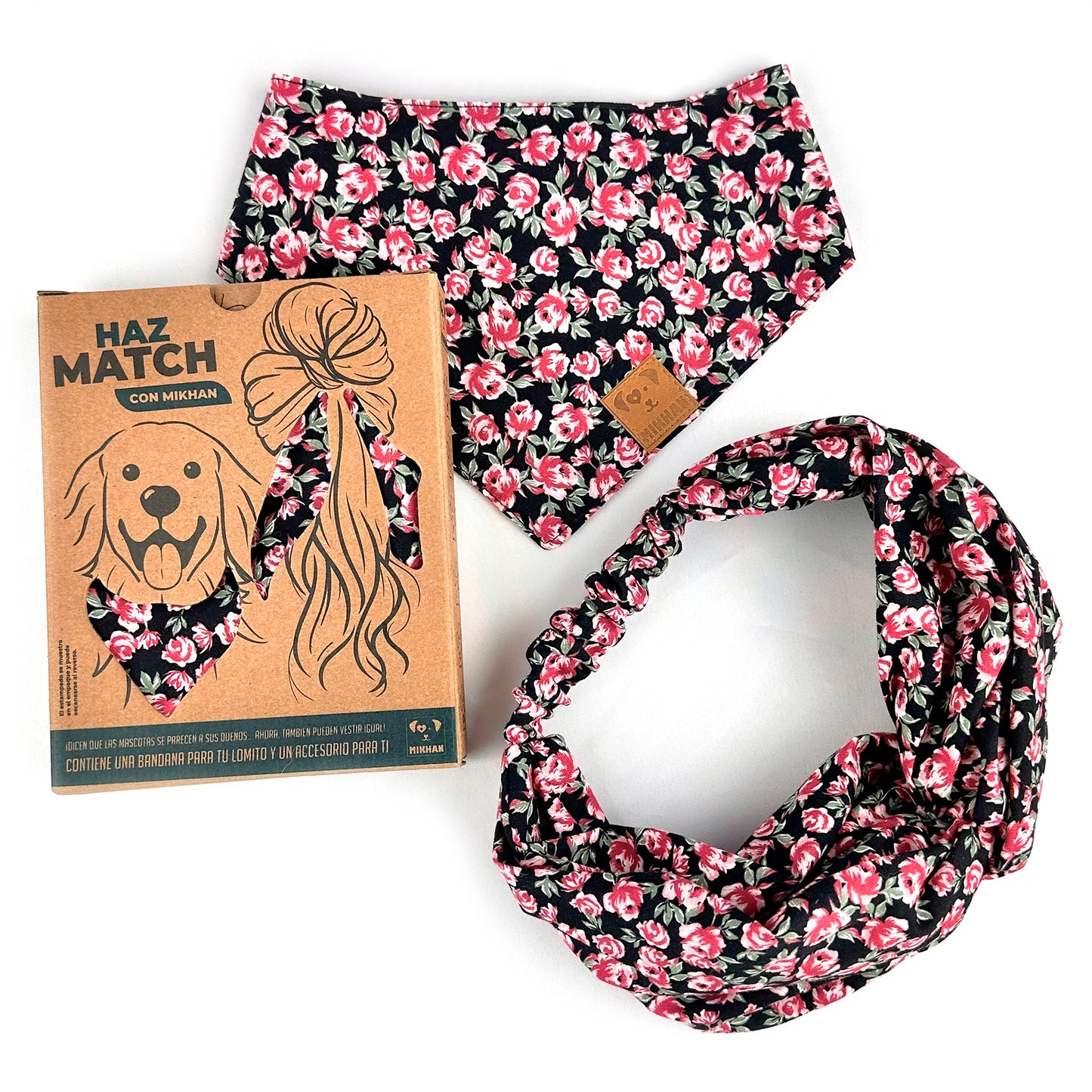Match negro miniflor fiucsa