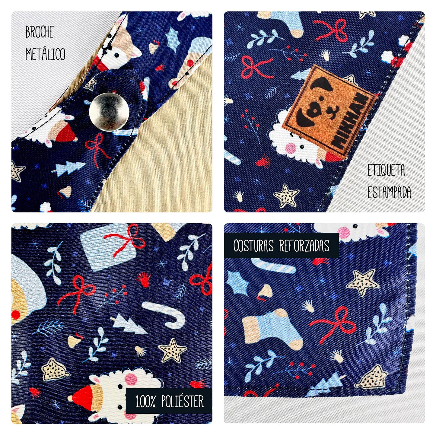 Match navidad azul marino