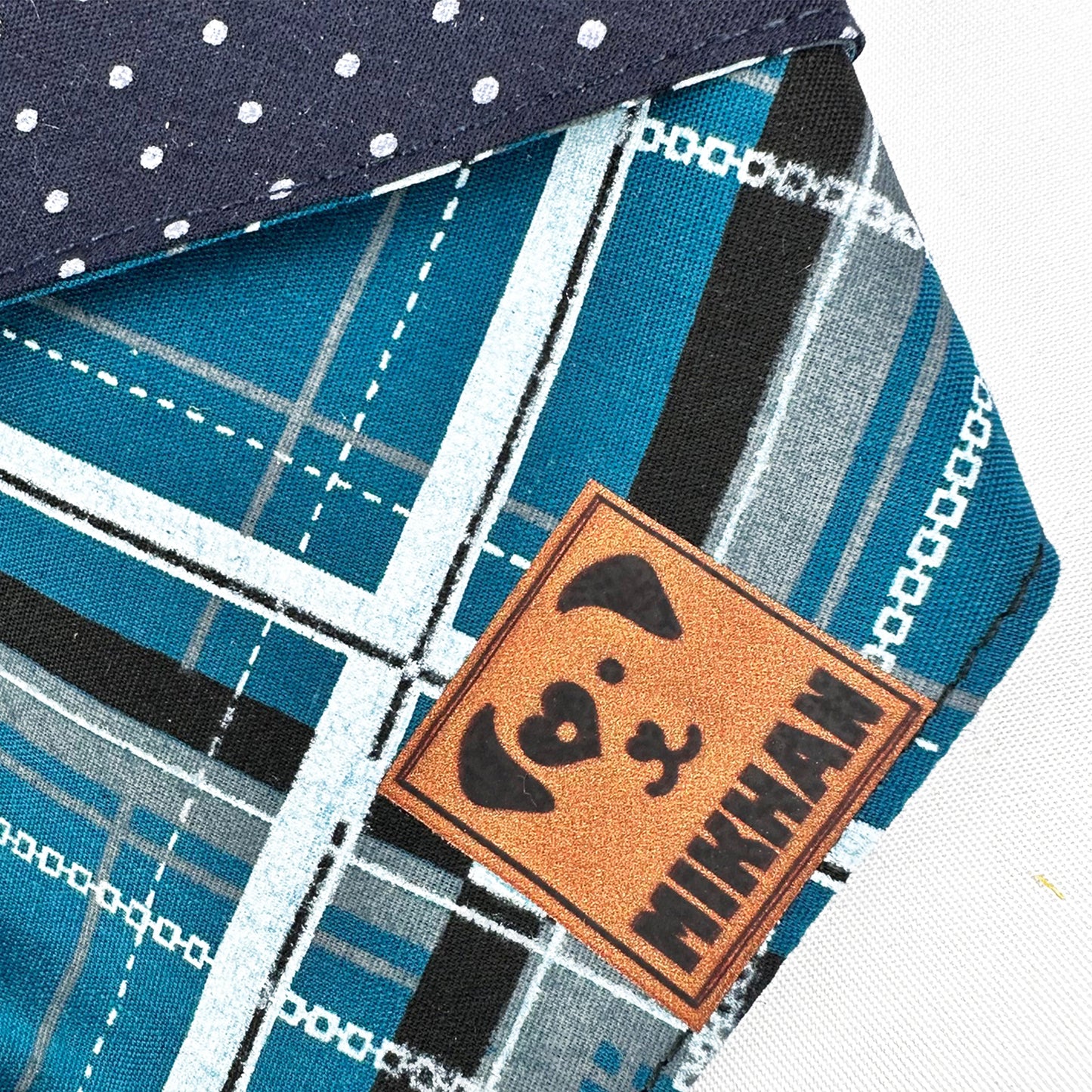 Match reversible cuadros con puntos marino