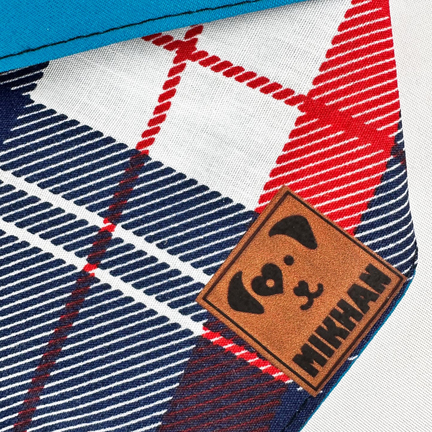 Match reversible cuadros azul y rojo