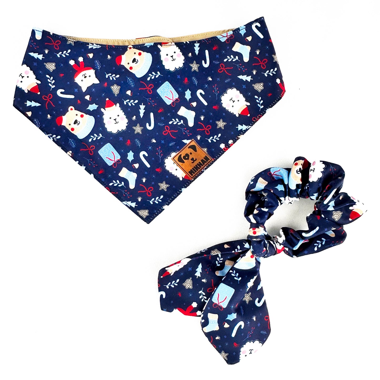 Match navidad azul marino