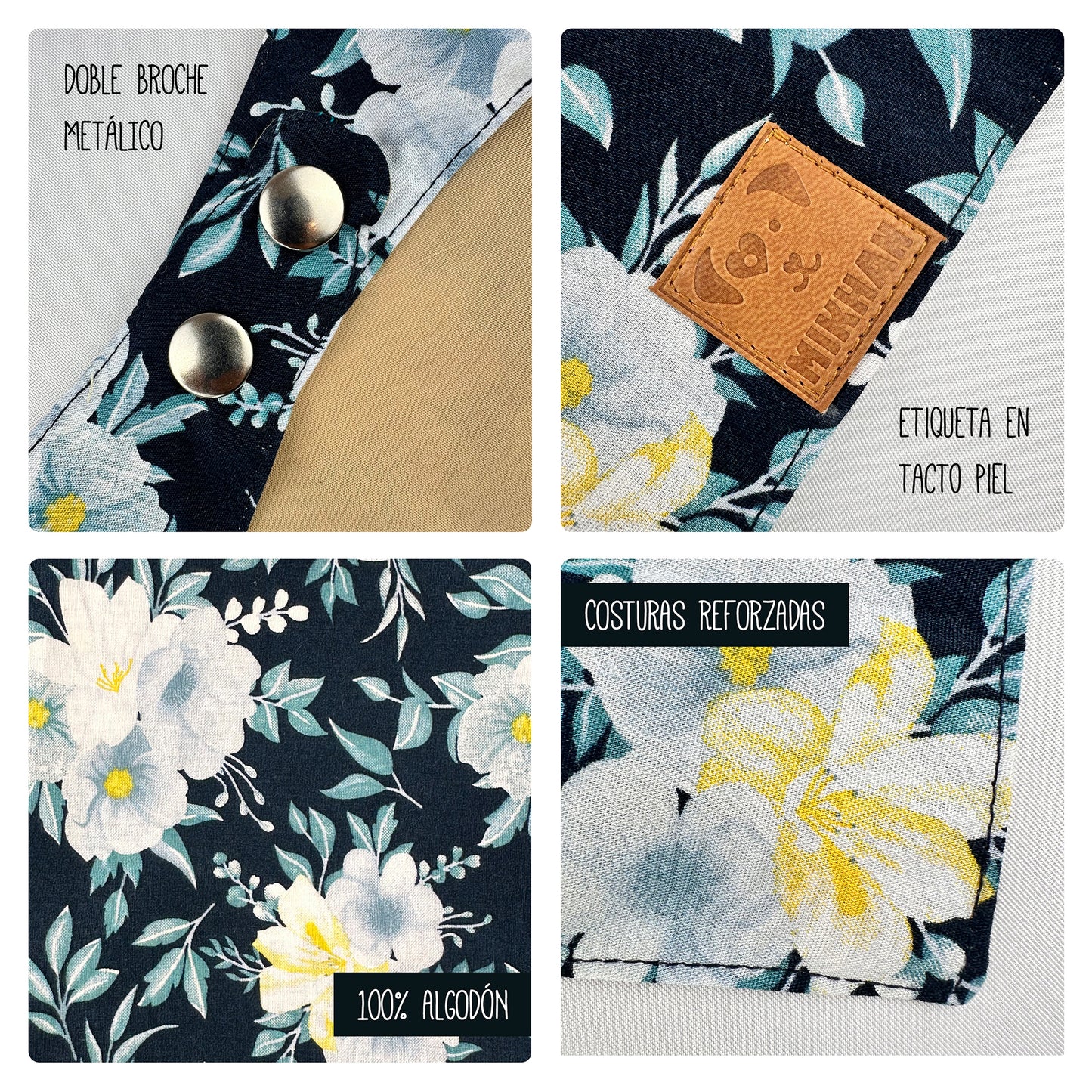 Match marino con flores