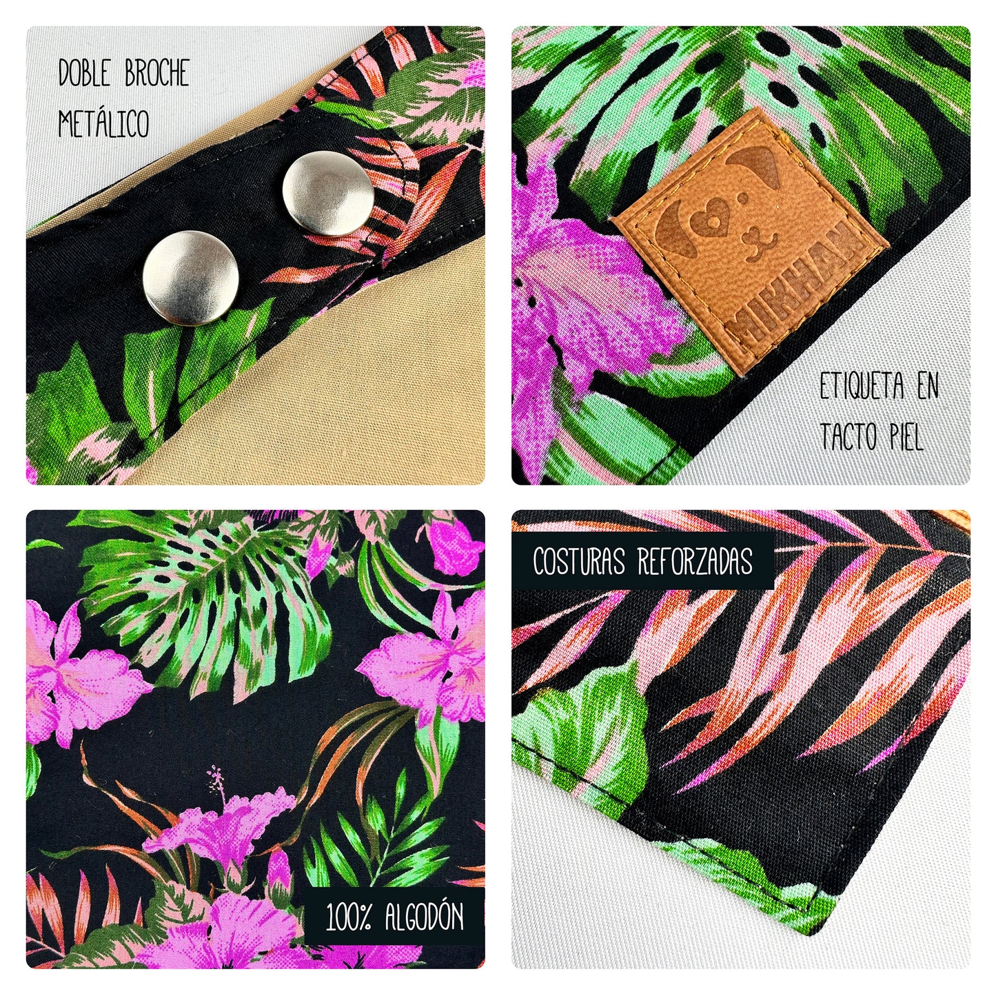 Match negro tropical violeta