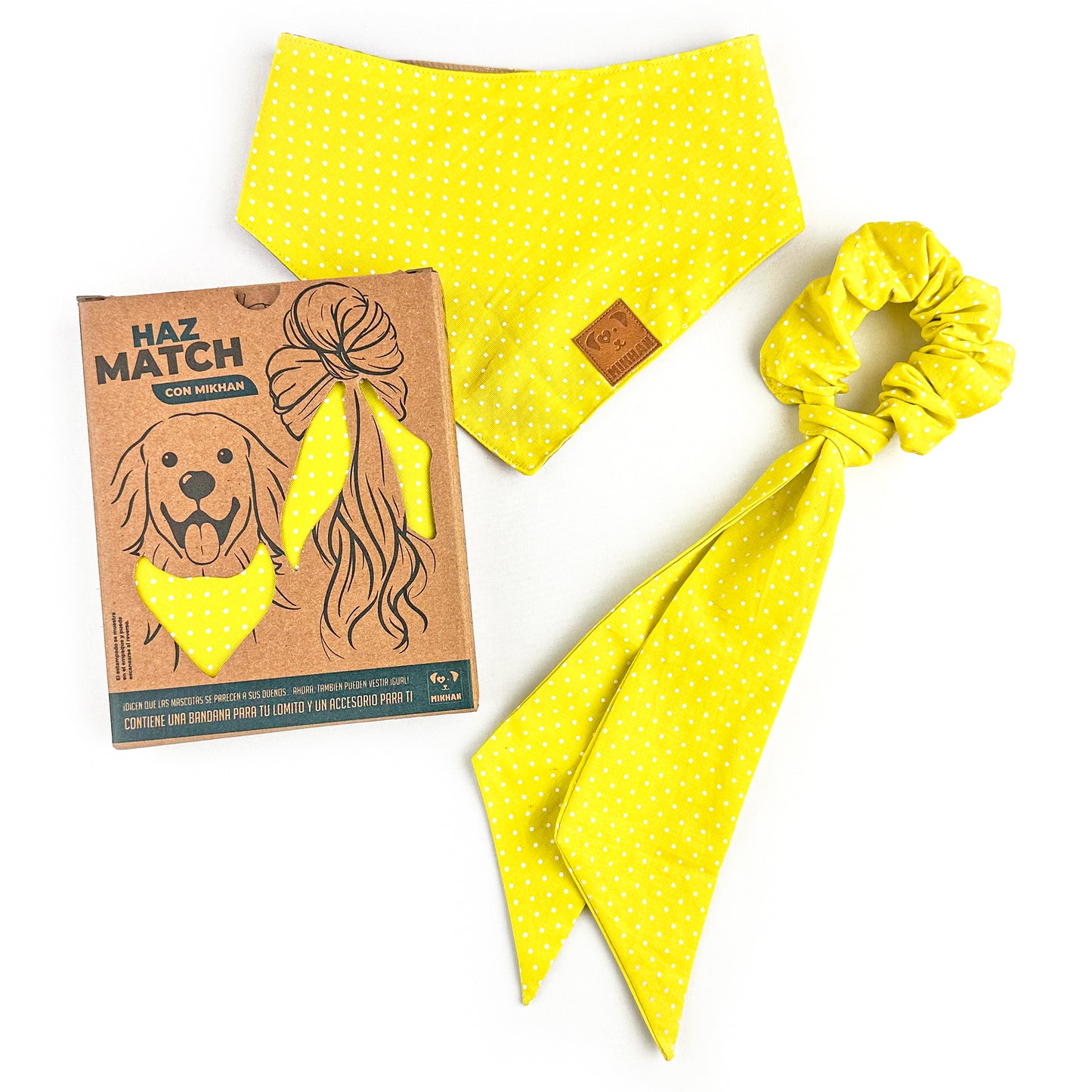 Match lunares amarillo