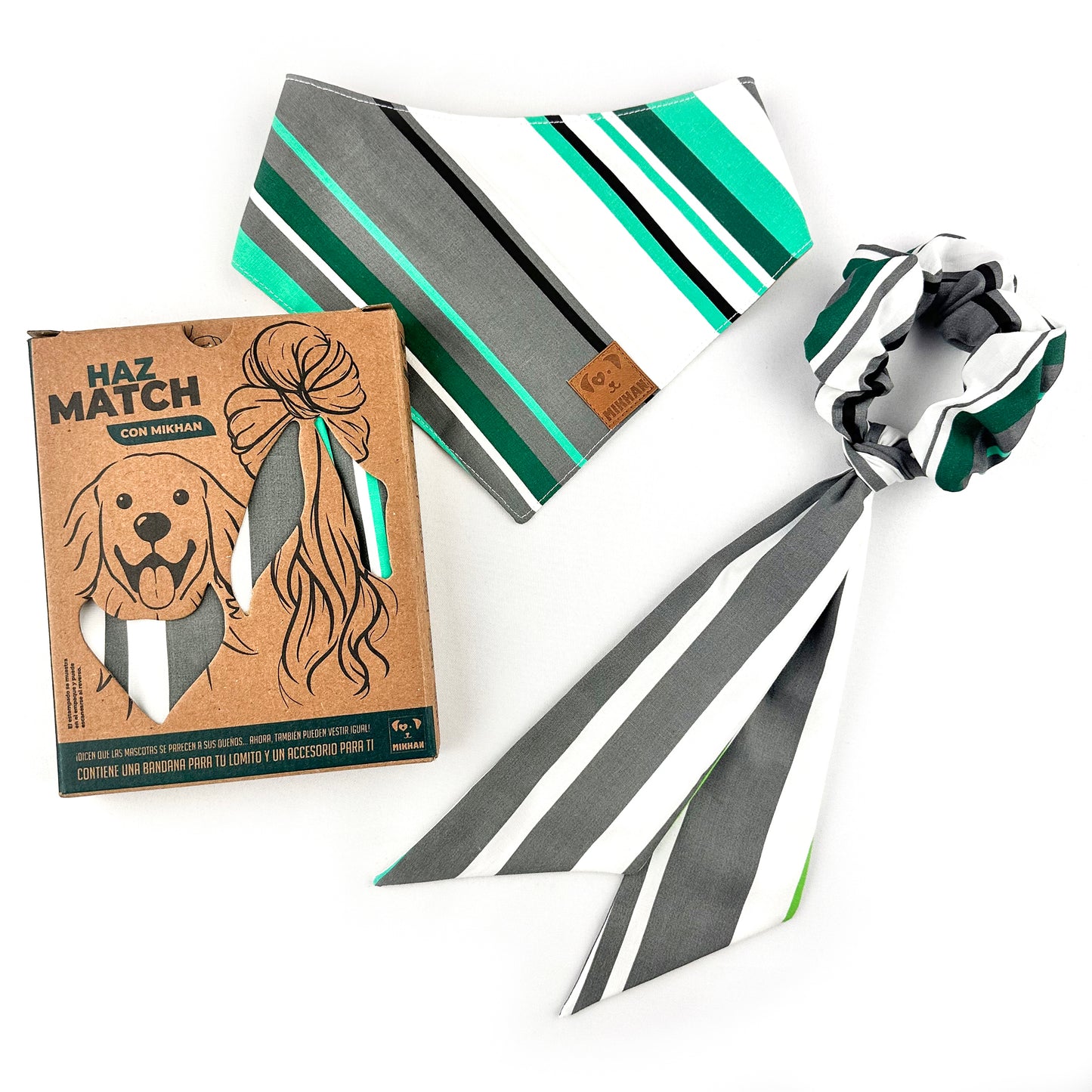 Match líneas verde y gris