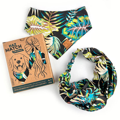 Match negro tropical verde