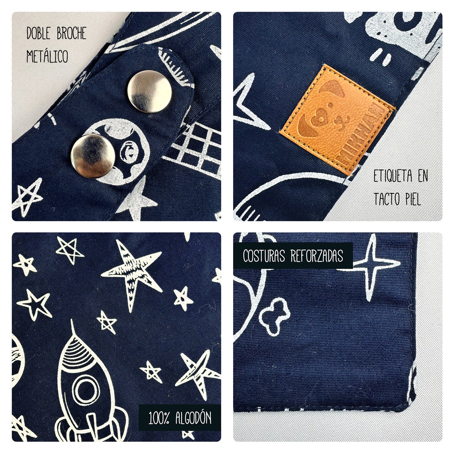 Match espacial azul marino