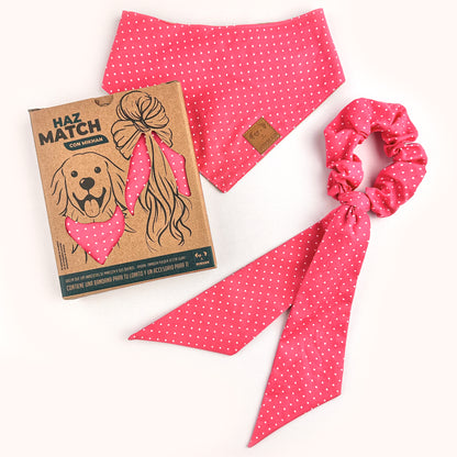 Match lunares rosa