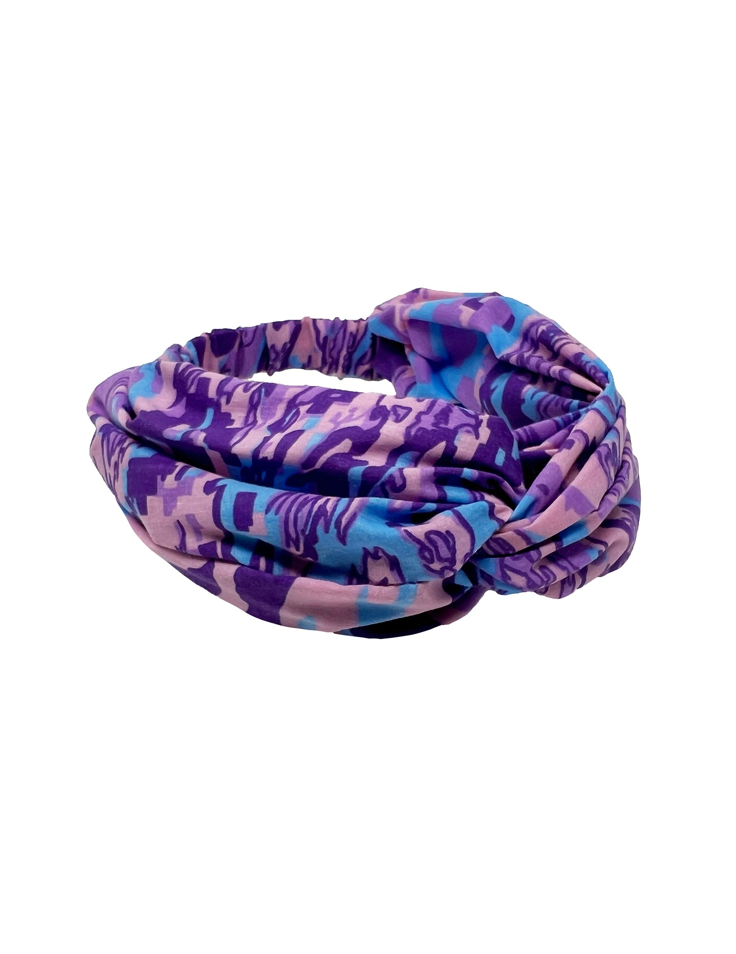 Diadema & Scrunchie Purple Camu